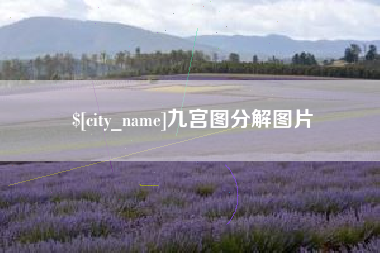 泰州九宫图分解图片