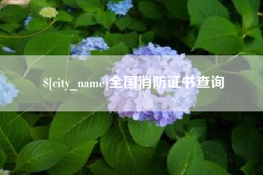泰州全国消防证书查询
