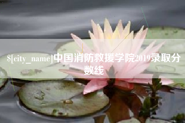 泰州中国消防救援学院2019录取分数线
