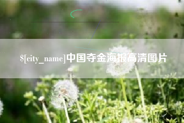 泰州中国夺金海报高清图片