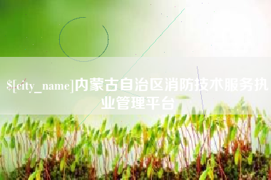 泰州内蒙古自治区消防技术服务执业管理平台