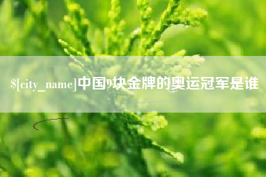 泰州中国9块金牌的奥运冠军是谁