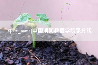 泰州中国消防救援学院录分线
