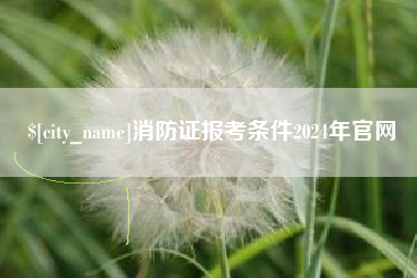 泰州消防证报考条件2024年官网
