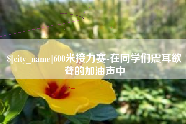 泰州600米接力赛-在同学们震耳欲聋的加油声中