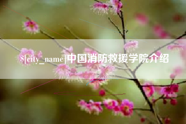 泰州中国消防救援学院介绍