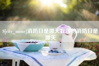 泰州消防日是哪天我国的消防日是哪天