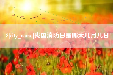 泰州我国消防日是哪天几月几日