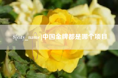泰州中国金牌都是哪个项目