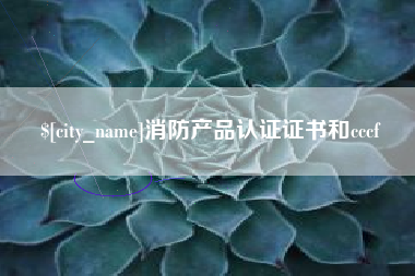 泰州消防产品认证证书和cccf