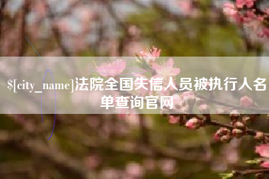 泰州法院全国失信人员被执行人名单查询官网