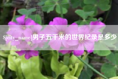 泰州男子五千米的世界纪录是多少