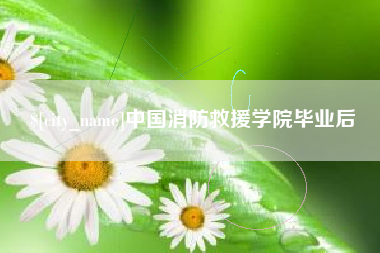 泰州中国消防救援学院毕业后