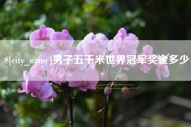泰州男子五千米世界冠军奖金多少