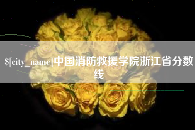 泰州中国消防救援学院浙江省分数线