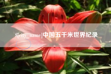 泰州中国五千米世界纪录