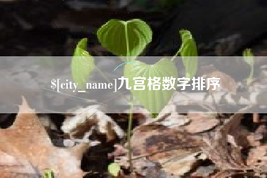 泰州九宫格数字排序