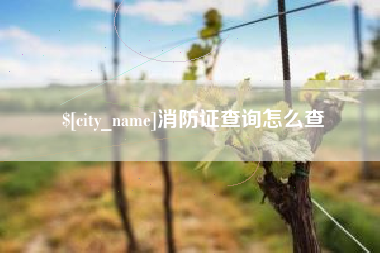 泰州消防证查询怎么查