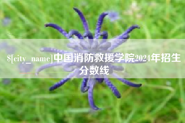 泰州中国消防救援学院2024年招生分数线
