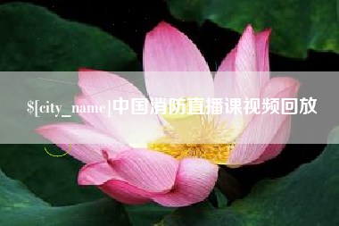 泰州中国消防直播课视频回放