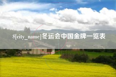 泰州冬运会中国金牌一览表
