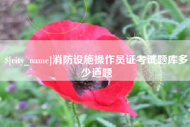 泰州消防设施操作员证考试题库多少道题