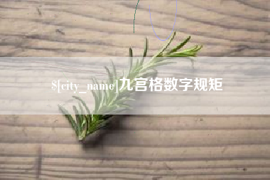 泰州九宫格数字规矩
