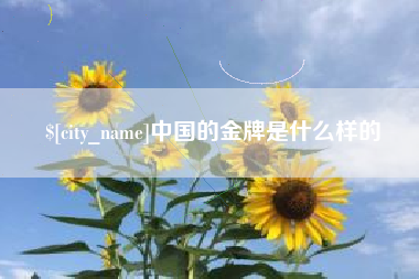 泰州中国的金牌是什么样的